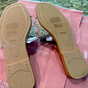 Pearl beaded sandals